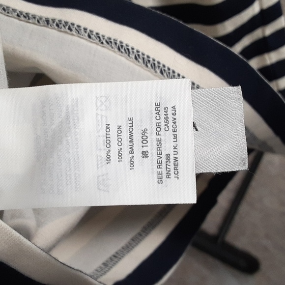 J. CREW Women's One Shoulder Striped Ruffle Blouse - Picture 9 of 9